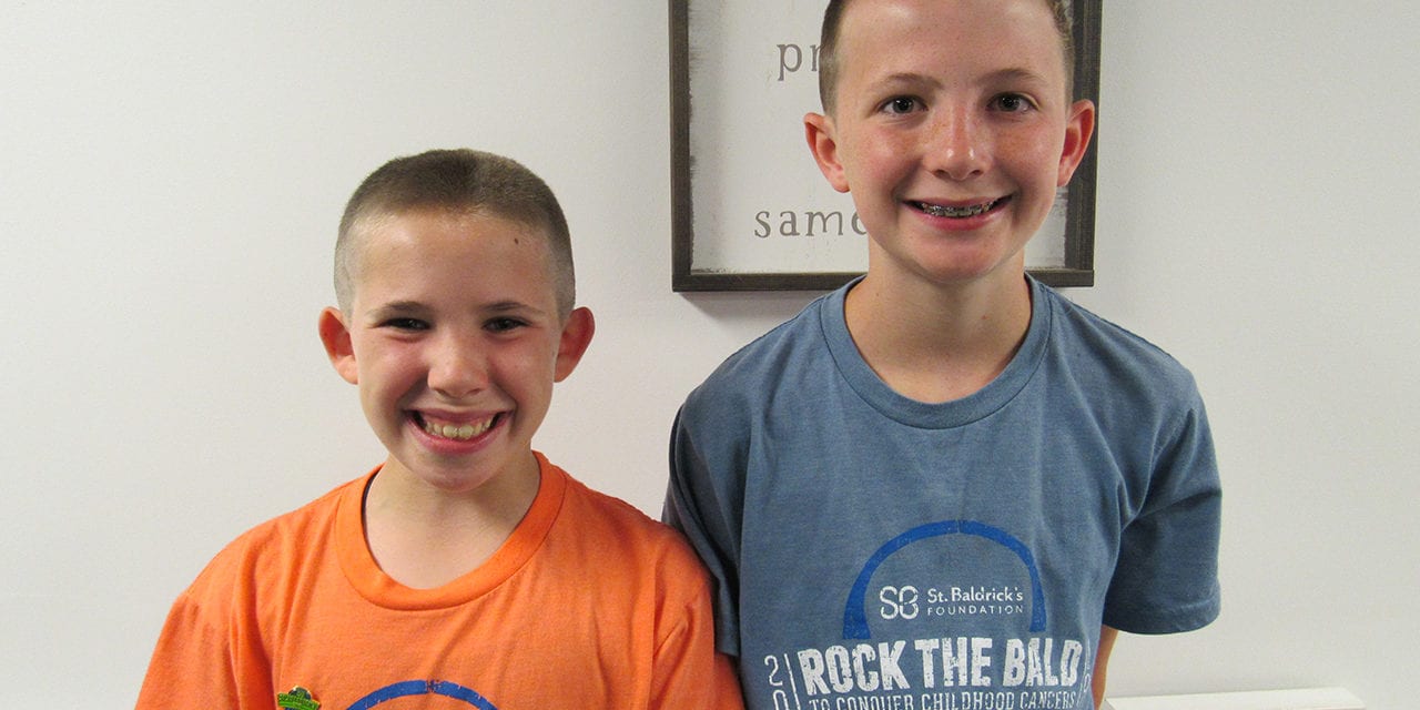 Students Shave Heads for Cancer Research