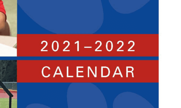 Revised 2021-2022 Monthly Calendar Now Online