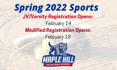 Spring 2022 Sports Registration & Start Dates