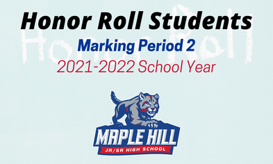 Marking Period 2 Honor Roll Students