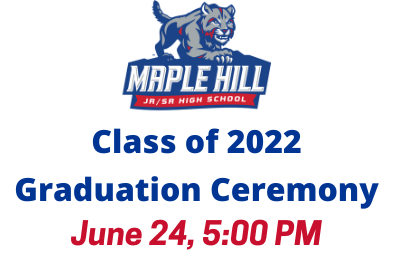 UPDATED: Class of 2022 Graduation On Friday, June 24