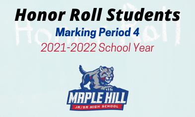 UPDATED: Honor Roll Students for Marking Period 4
