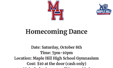 Maple Hill Homecoming Dance on Oct. 8