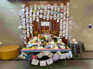 Ofrenda for Dia de los Muertos set up at Maple Hill