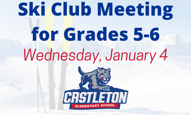 Ski Club Updates: Grade 5-6 Meeting on Jan. 4 & Jan. 6 Trip Canceled