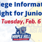 College Information Night for Juniors on Feb. 6
