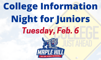 College Information Night for Juniors on Feb. 6
