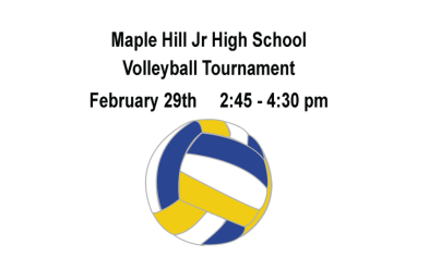 Grade 7-8 Volleyball Tournament is Feb. 29