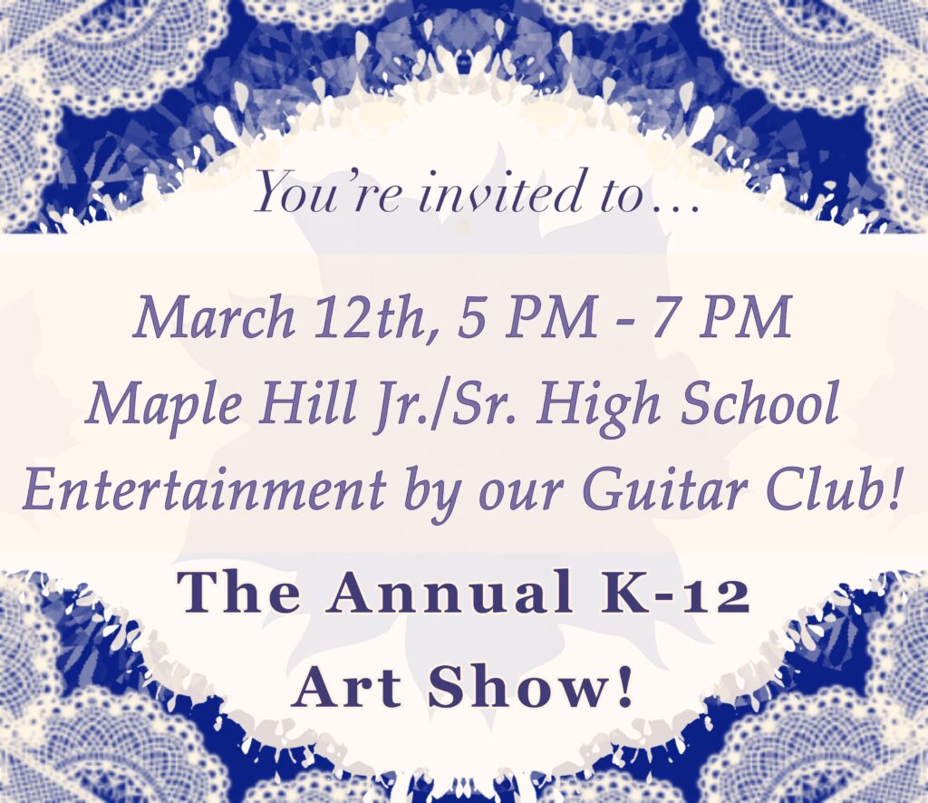 Schodack Annual Art Show Flyer for 2024