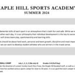 UPDATED: Summer 2024 Sports Academy Registration