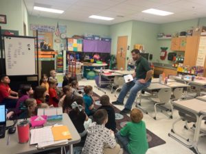 Environmental Biologist Visiting First Grade Class