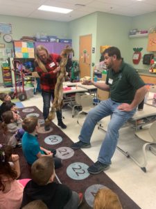 Environmental Biologist Visiting First Grade Class