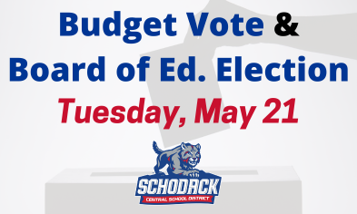 2024-25 Budget Vote & Board of Ed. Election on May 21