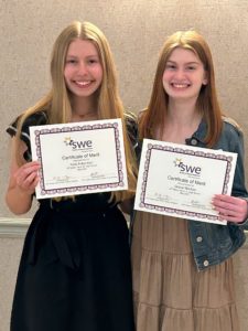 Students Kate Ackerman and Grace Martino Winning Awards