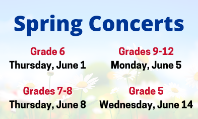 Spring 2023 Concert Schedule