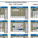 2024-2025 School Year 1-Page Calendar