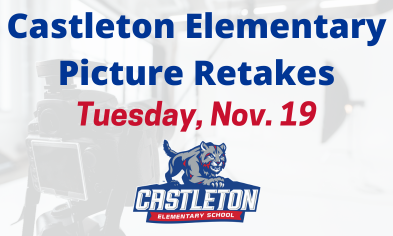 Castleton Elementary Picture Retake Day on Nov. 19