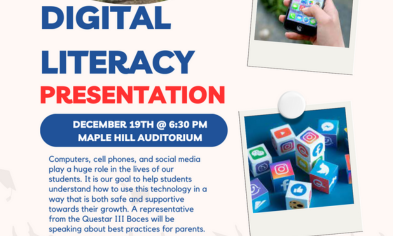 Digital Literacy Presentation for Parents on Dec. 19