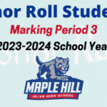 Honor Rolls for Marking Period 3 of 2023-2024