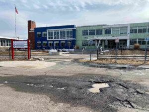 Maple Hill Parking Lot Before Capital Project Renovation