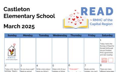 CES Read for Ronald McDonald House Program Runs March 1-31!