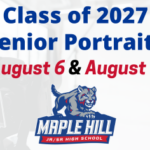 Class of 2027 Senior Portrait Sessions: Thursday, Aug. 6–Friday, Aug. 7
