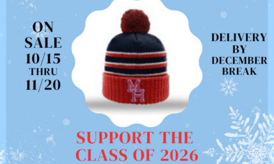 Class of 2026 Winter Hat Fundraiser Orders Due Nov. 20