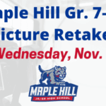 Grades 7–11 Picture Retake Day on Nov. 5