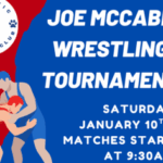 Joe McCabe Wrestling Tournament on Jan. 10, Concessions & Volunteers Needed