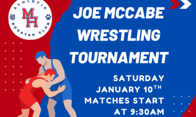 Joe McCabe Wrestling Tournament on Jan. 10, Concessions & Volunteers Needed