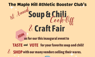 Booster Club Soup/Chili Cook-Off & Craft Fair on March 8