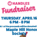 16 Handles Honor Society Fundraiser: Thursday, April 16