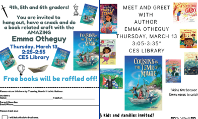 Meet & Greet Author Emma Otheguy at CES on March 13