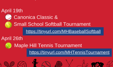 April Athletics Tournaments: Volunteers & Concessions Needed