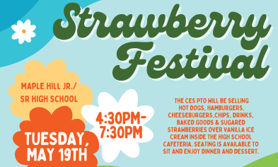 PTO Strawberry Festival: Tuesday, May 19