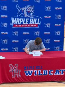 Maple Hill Seniors at College Athletics Letter of Intent Ceremony