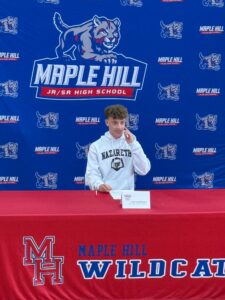 Maple Hill Seniors at College Athletics Letter of Intent Ceremony