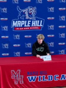 Maple Hill Seniors at College Athletics Letter of Intent Ceremony