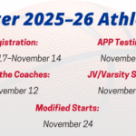 Winter 2025–26 Athletics Registration & Information