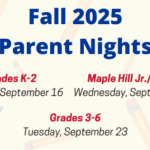 Fall 2025 Parent Nights Schedule