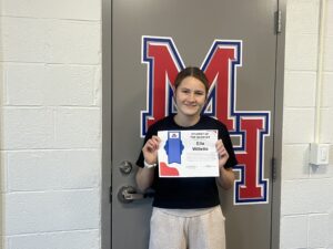 Maple Hill student Emma Willette