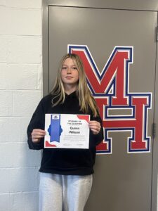 Maple Hill student Quinn Wilson