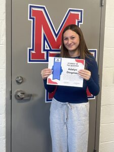 Maple Hill student Adalyn Dingman