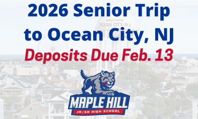 Class of 2026 Senior Trip Deposits Due Feb. 13