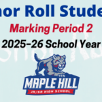 Maple Hill Honor Rolls: Marking Period 2 of 2025–26