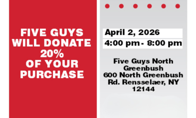 Five Guys Fundraiser for Maple Hill Honor Society: April 2
