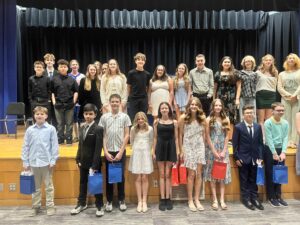 Maple Hill students at the 2026 National Junior Honor Society Induction,
