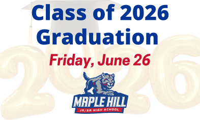 Class of 2026 Graduation Rehearsal & Ceremony: Friday, June 26 (UPDATED)